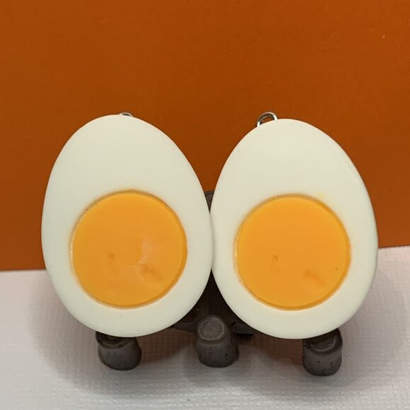 Egg Earring, Easter Egg Earring, Funny Food Earring, Cooking Earring, Chef - Picture 2 of 6